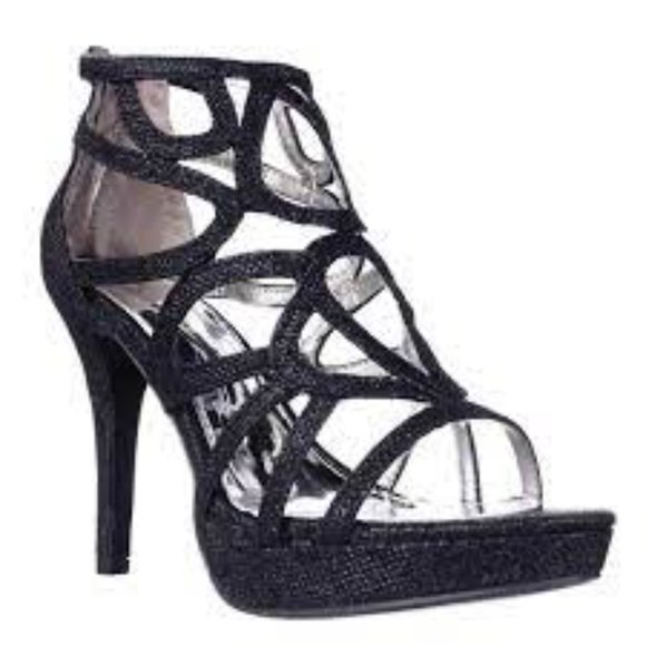 Report Rocko Caged Platform Evening Sandals - Picture 1 of 16